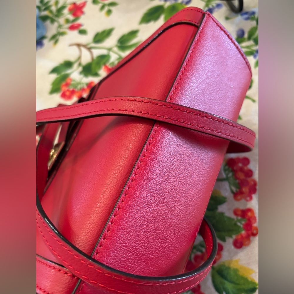 Authentic Kate Spade leather small kisslock 2 compartments Crosby /satchel - Picture 15 of 16